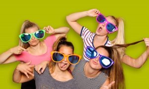 Photo booth hire leeds with funny props